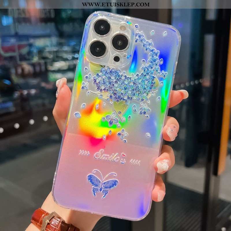 Etui do iPhone 14 Pro Silikonowy Wzór Laserowy